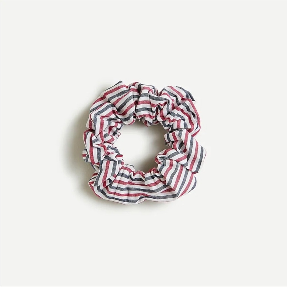 J.Crew Wide scrunchie in classic pattern